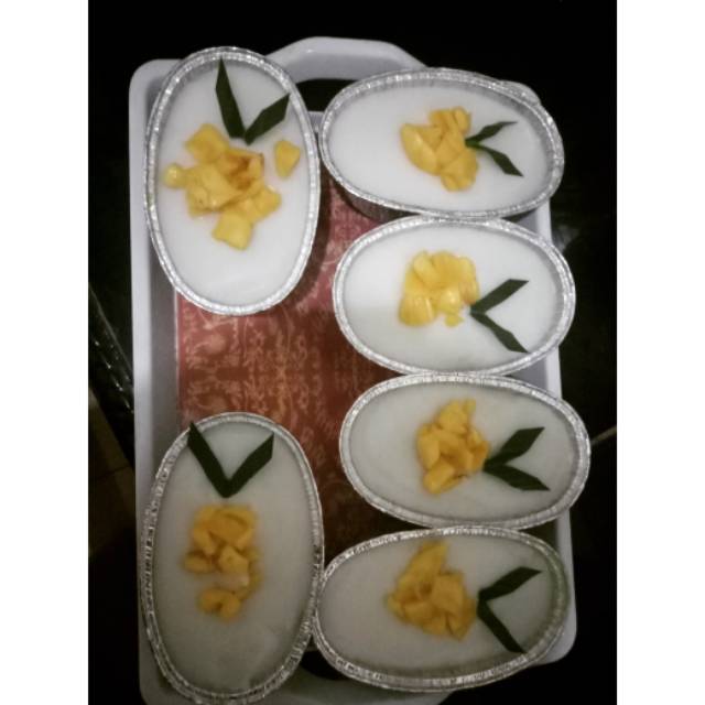 

Kue lumpur surga pandan toping nangka