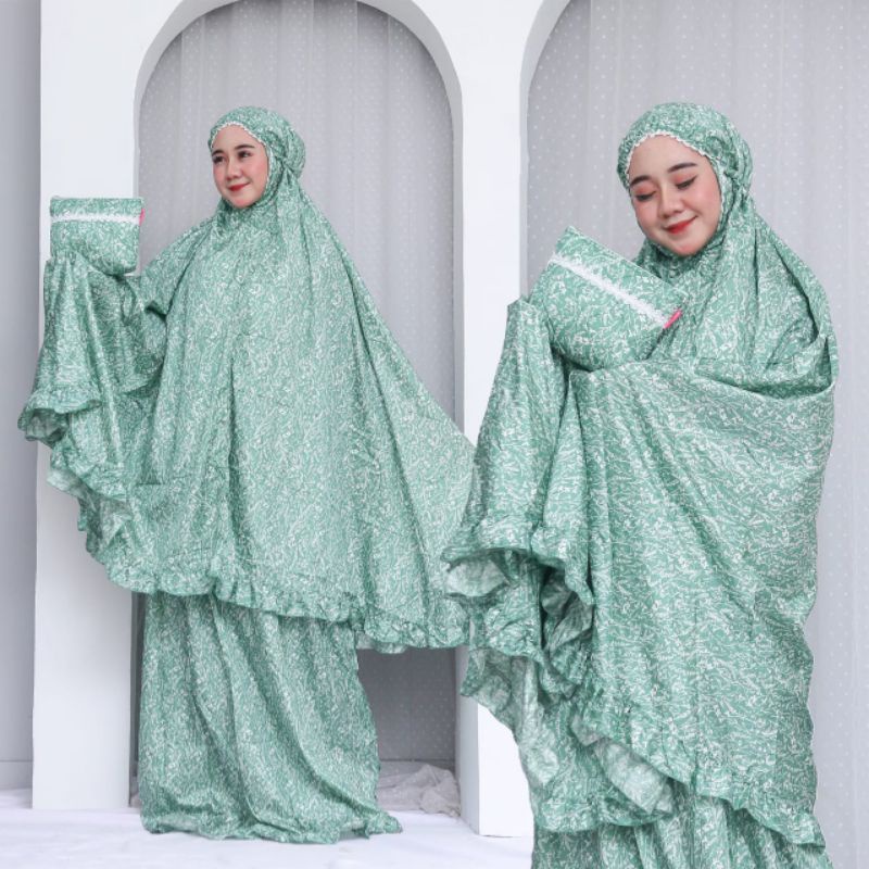 Mukena Parasut Traveling Premiun Motif