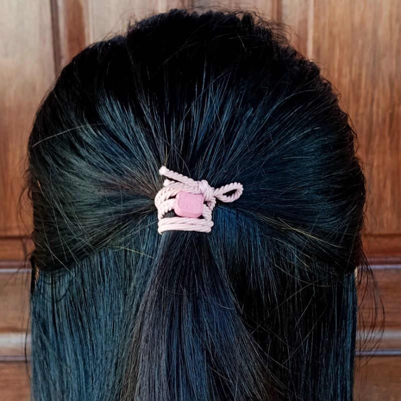 Ikat Rambut Piggy / Karet Rambut Anak / Karet Rambut Hitam / Karet Murah / Ikat Rambut Bali Murah