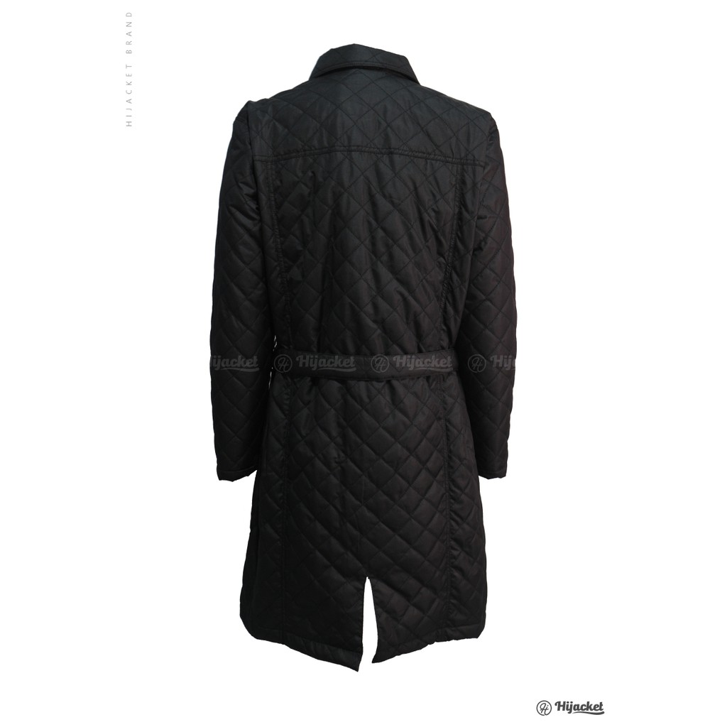 Hijacket Muslimah Agnesia Black - Jaket Wanita Muslimah Waterprouuf Anti Air Free Souvernir-4