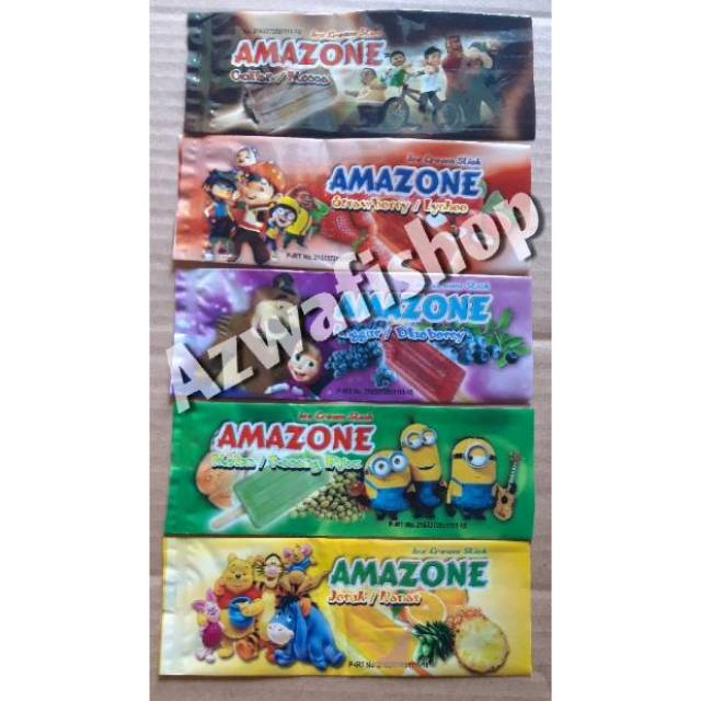 Kemasan es loly amazone|Kemasan es loli|Kemasan es krim|kemasan es  stik|kemasan es lilin|Bungkus es