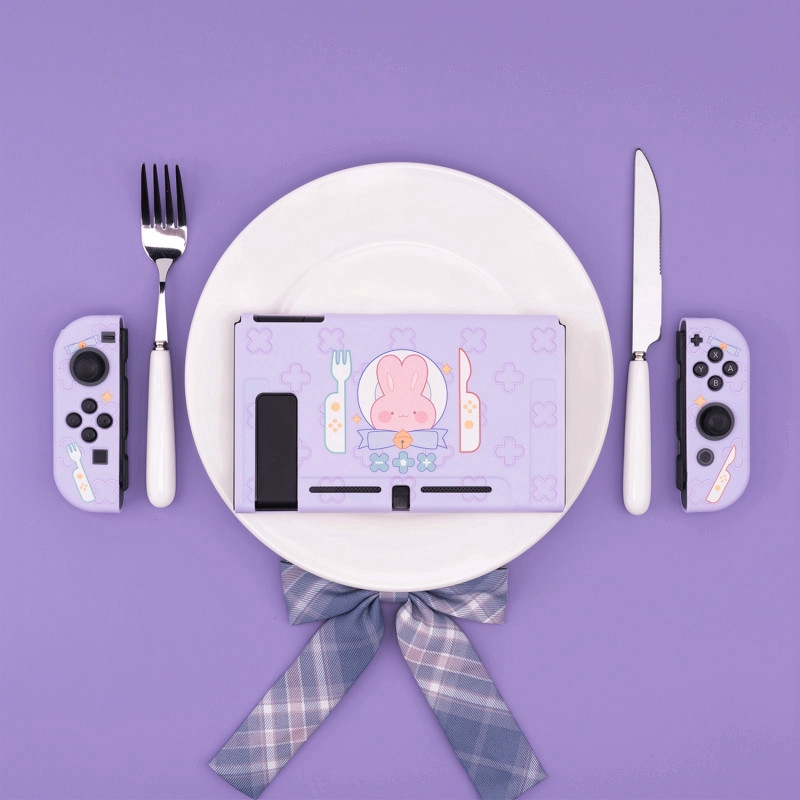 Casing Pelindung Bahan Tpu Motif Kartun Hewan Warna-Warni Untuk Nintendo Switch