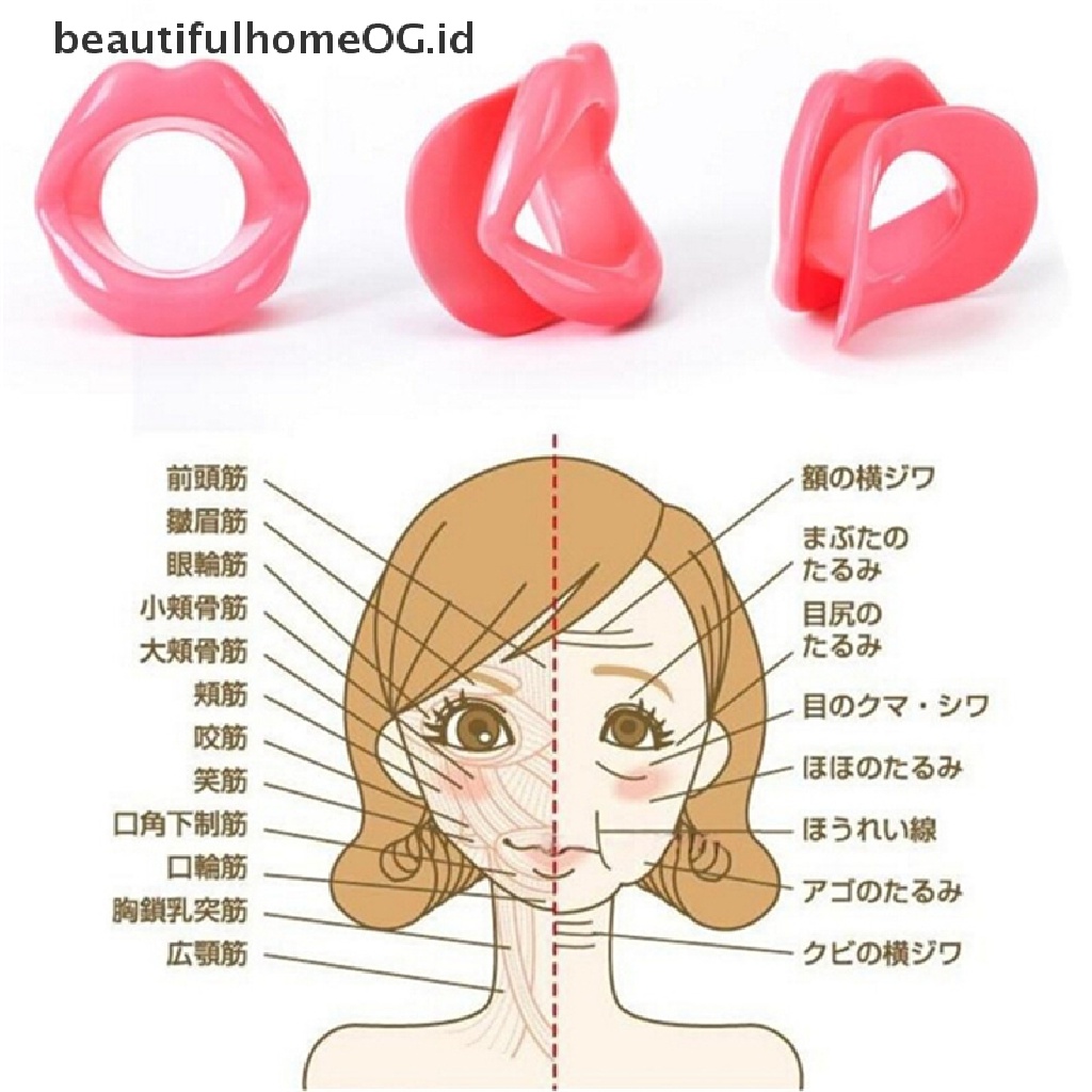 / Beautifulhomeog.id / Alat Latihan Otot Wajah Bahan Silikon Anti Kerut / Penuaan Untuk Gym