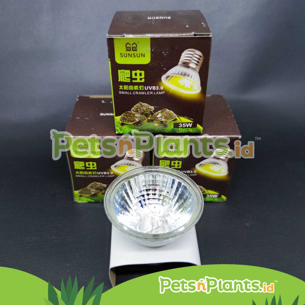 Bola Lampu Reptil Heating Lamp Penghangat Kura Kura Keramik UVA UVB 35 Watt