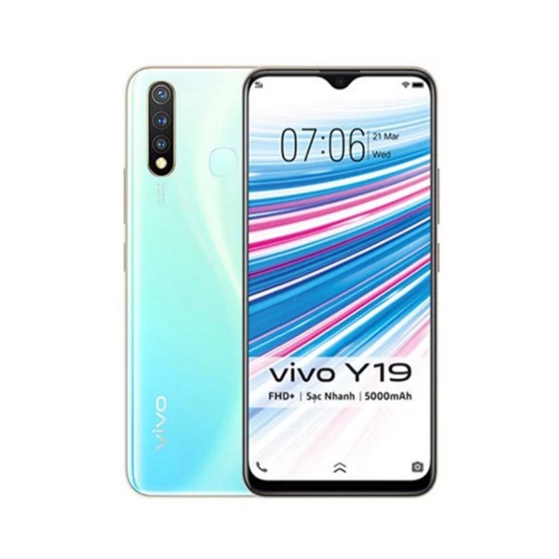 VIVO Y19 ORI RAM 8/256GB [IPS LCD Layar 6,53inci. 5000mAh. Camera16MP. 4G].BARU FULLSET SEGEL GARANSI 1TAHUN