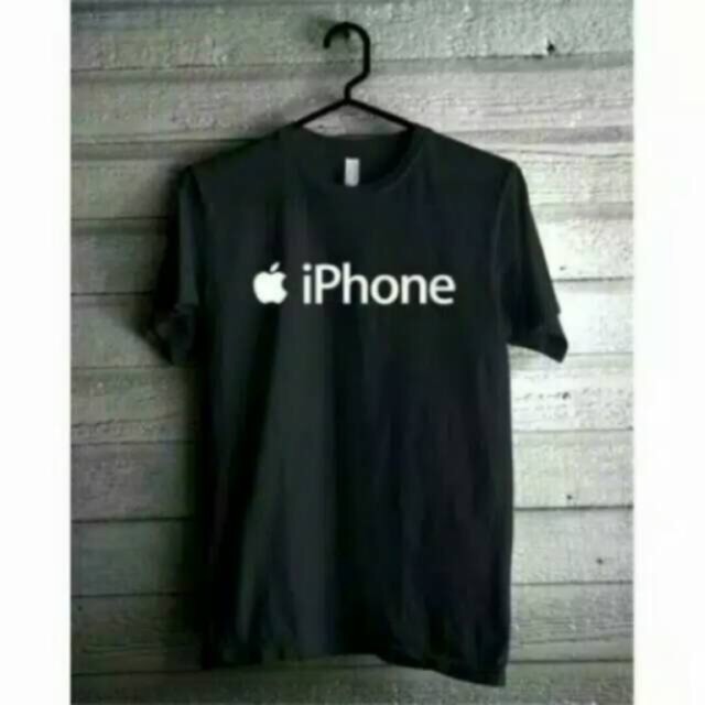 Kaos T-Shirt Iphone Cotton Combed 30s