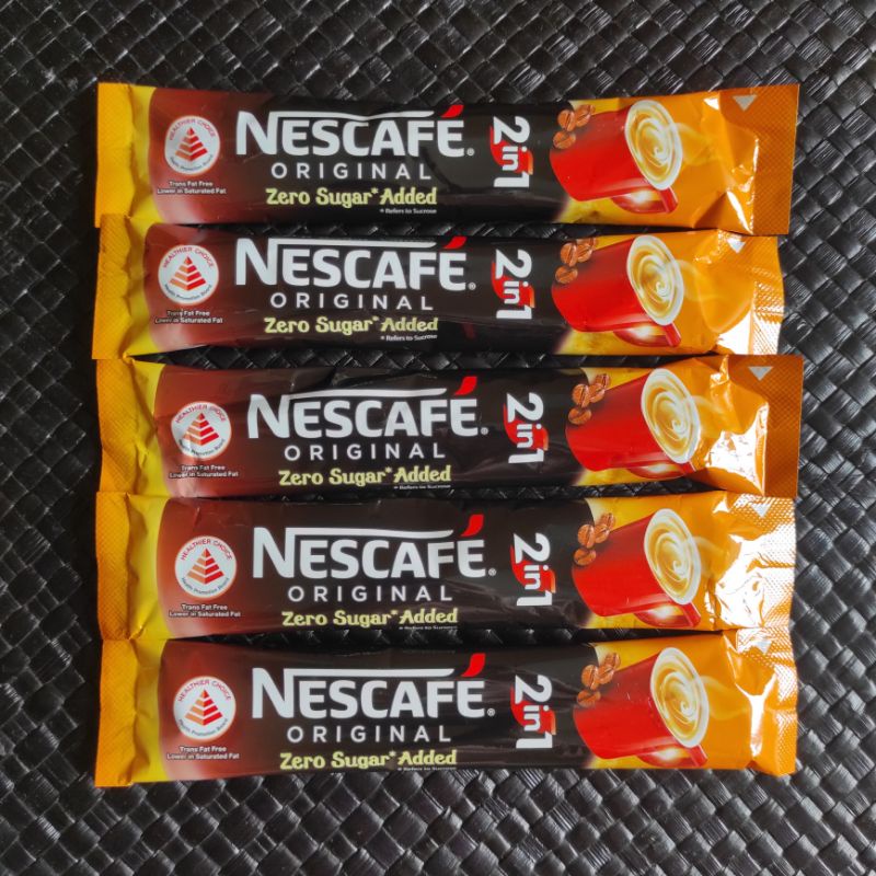 

Kopi Nescafe Original Zero Sugar 2 in 1 Ecer per Sachet (Halal Singapore)