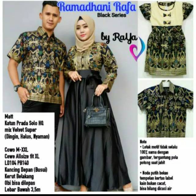 COUPLE RAMADHANI RAFA BATIK ORI