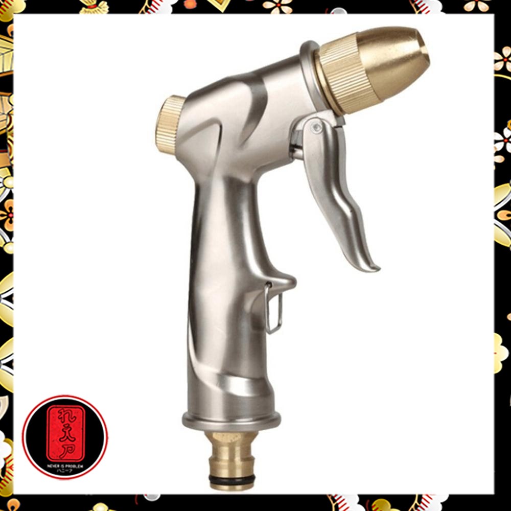 Semprotan Air Steam Cuci Mobil Pure Copper Water Gun - CZ207 - Silver