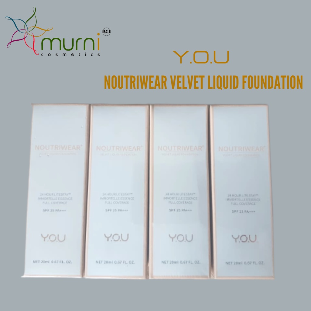 YOU NOUTRIWEAR VELVET LIQUID FOUNDATION 24HOUR LITESTAY SPF 25 PA+++