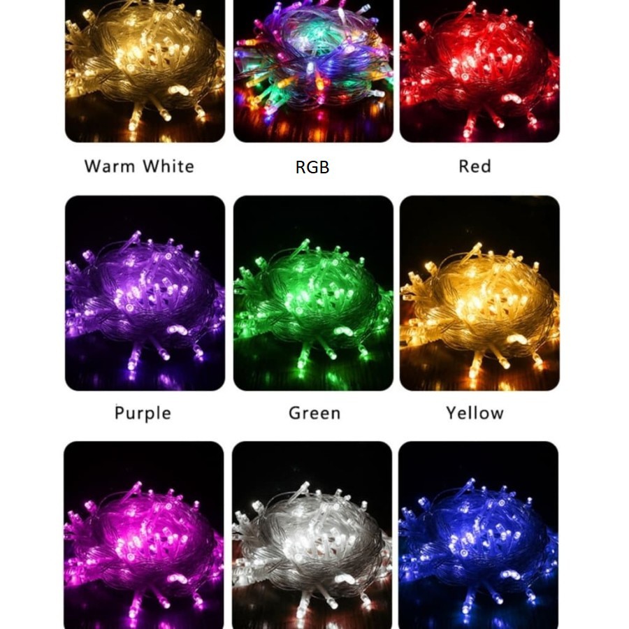 Lampu Tumblr  Natal Led Dekoratif Warna  Warni  RGB 220 volt 