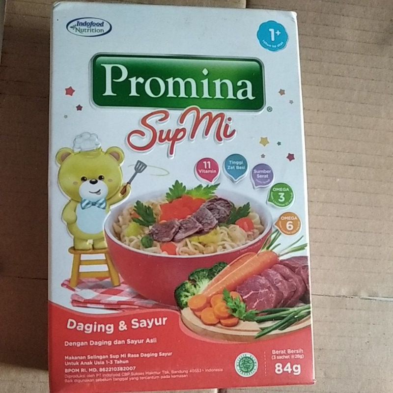 

promina mie sup daging/ayam sayur 1+