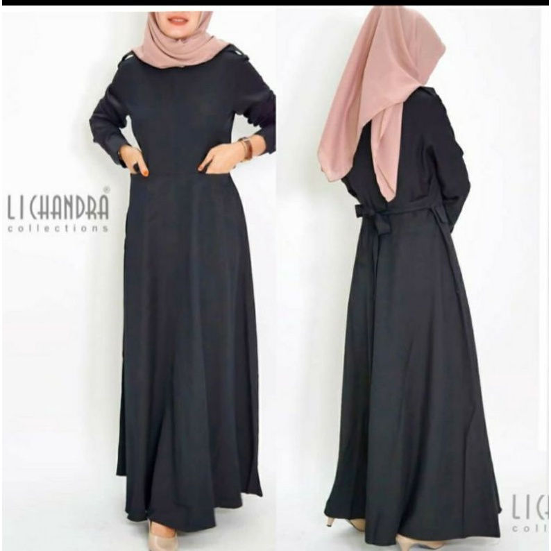 SERAGAM GAMIS HITAM/GAMIS HITAM LICHANDRA