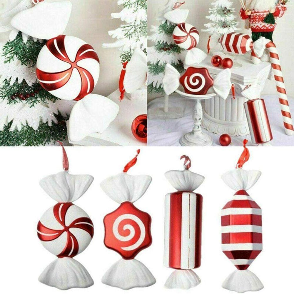 【 ELEGANT 】 Christmas Candy DIY Untuk Hiasan Liontin Gantung Rumah Pohon Natal Aksesoris Natal Christmas pendant