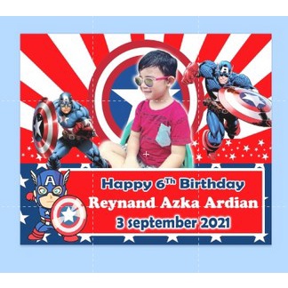 Terlaris Tas ultah Mika Keren UK 25x14x20 (PxLxT)-CAPTEN AMERIKA