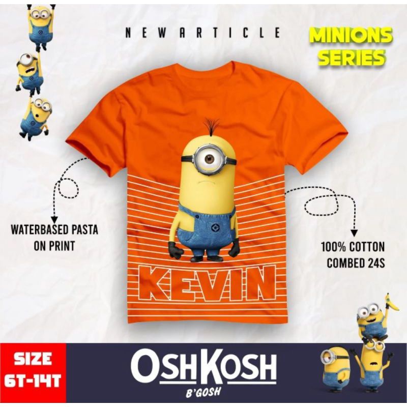 kaos anak cowok minion series 6-14y by polkka