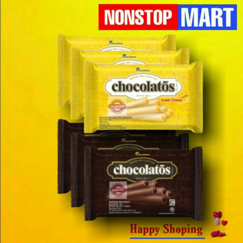 

CHOCOLATOS mini waferoll 1 pack isi 10 pcs @30gr