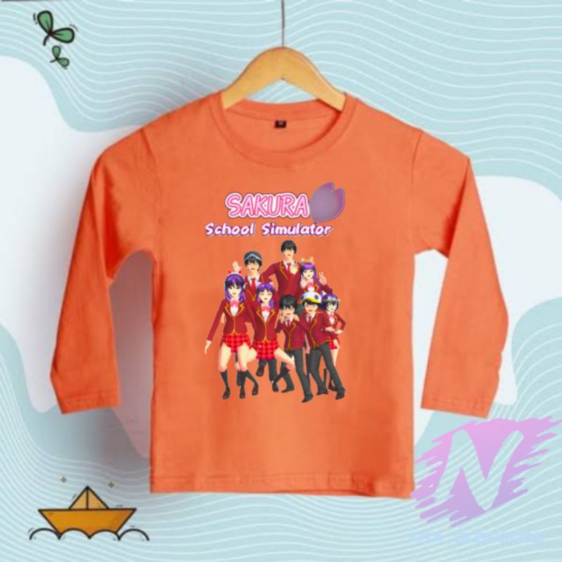 kaos sakura school simulator kaos anak lengan panjang sakura