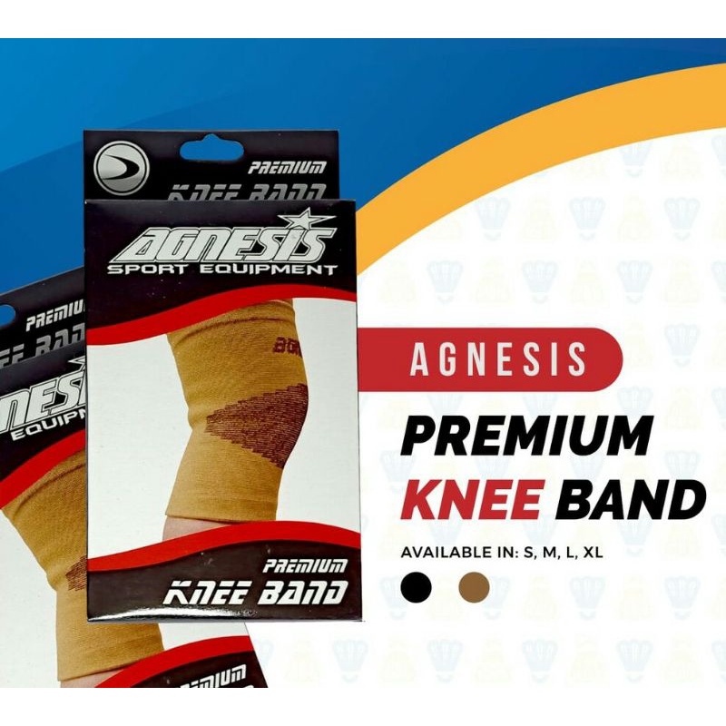 Premium Knee Band Agnesis Original Deker Lutut Pendek Olahraga