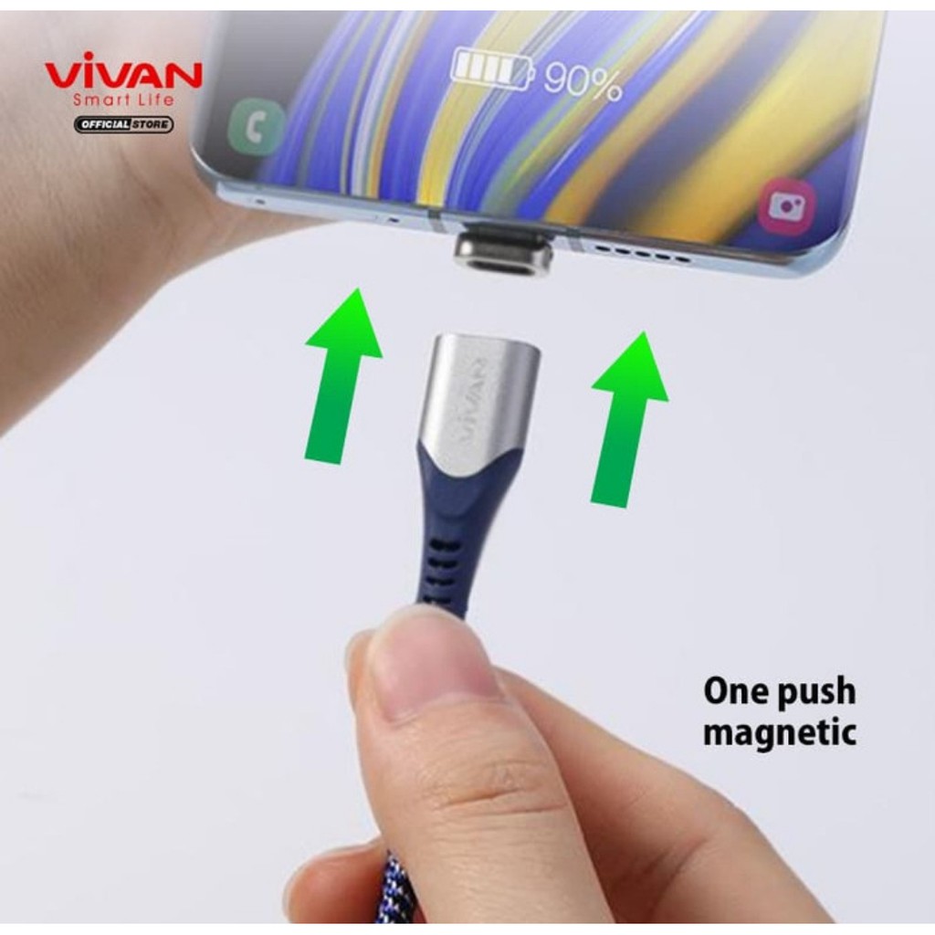 Vivan MGC100 Data Cable TYPE C Android Magnetic kabel Charging