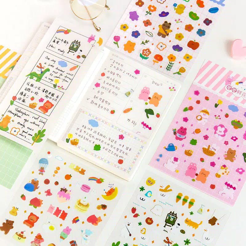 

STIKER MOTIF BEAR DAN HEWAN ANIMAL LUCU ANIMASI ANIME STICKER HP LAPTOP SCRAPBOOK DIARY DINDING MUG