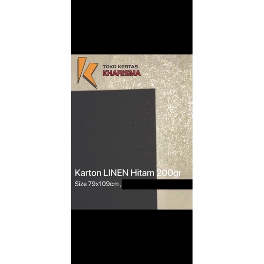 

Karton LINEN Hitam 200 gr