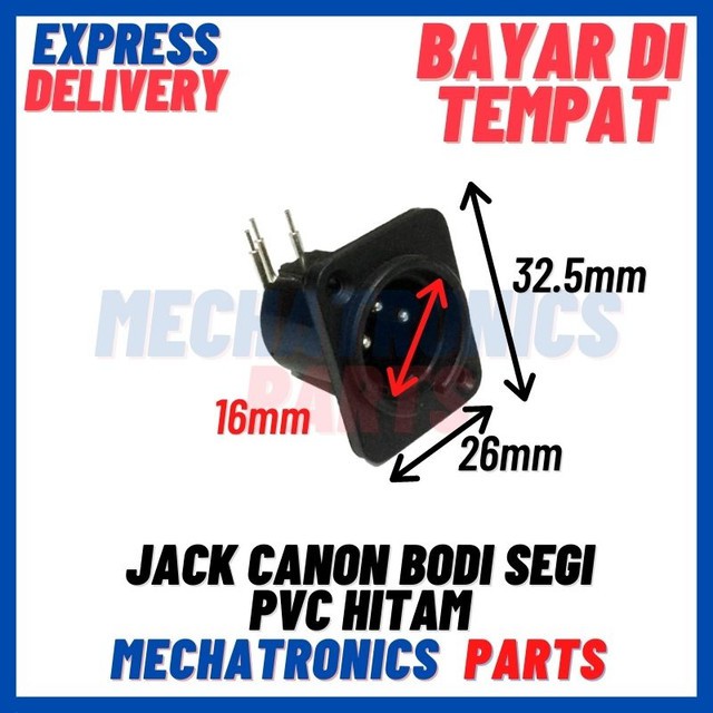 [SOC-9093] JACK CANON BODI SEGI PVC HITAM