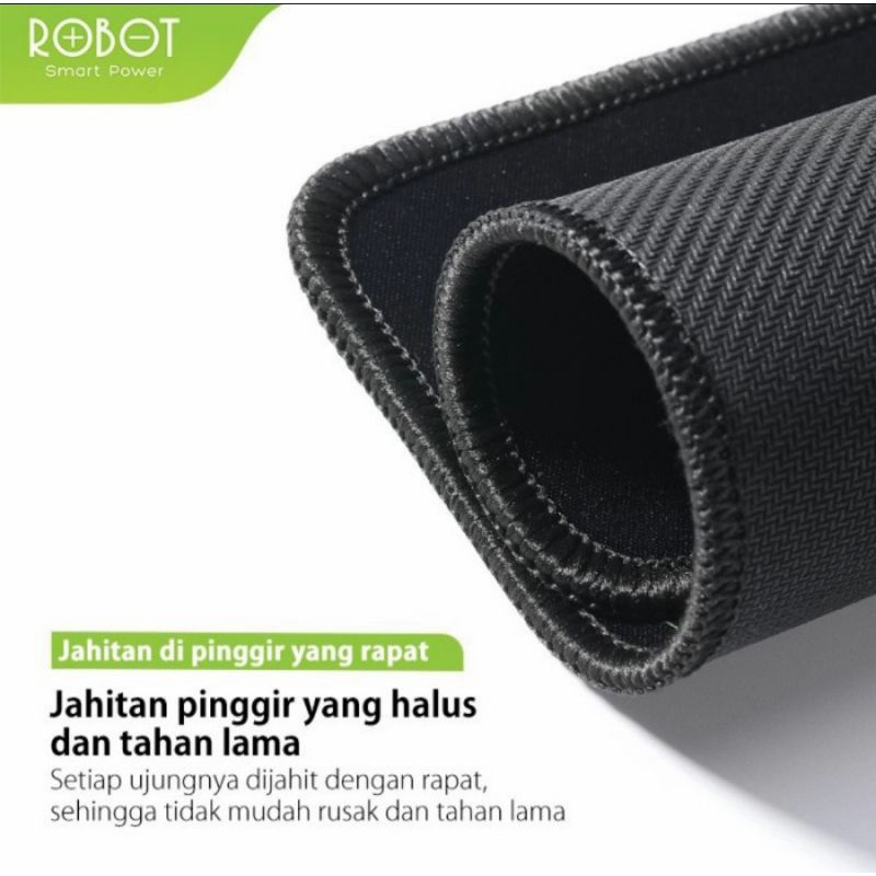 Alas Mouse Robot Mousepad Anti Slip Warna Hitam