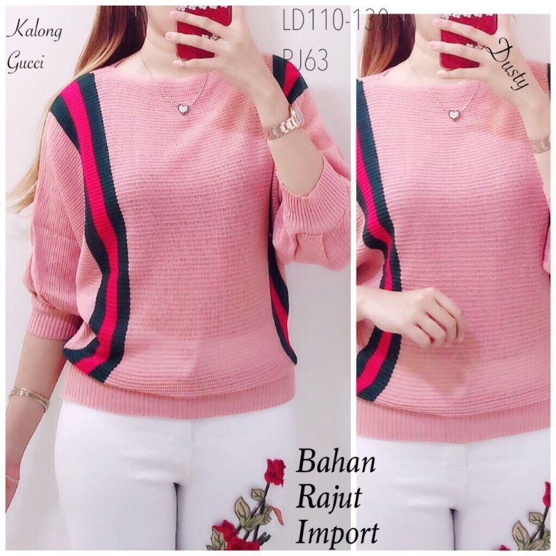 (COD)RAJUT BATWING GUCCI/RAJUT KALONG BATWING HALUS