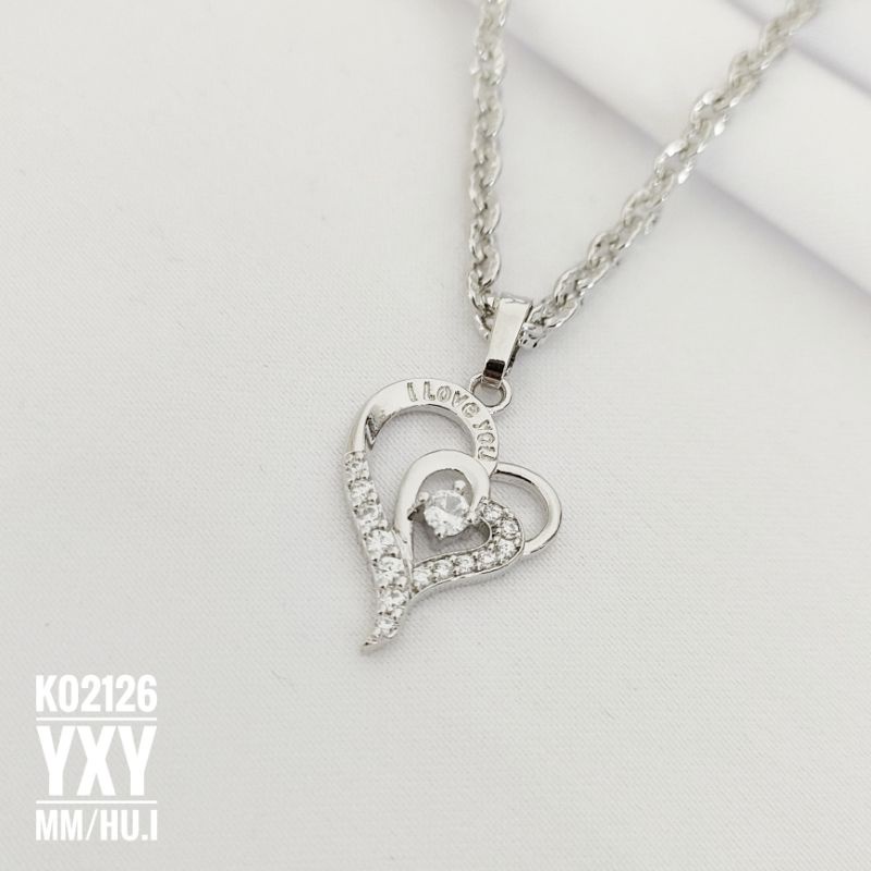 Kalung Yaxiya Love Silver K02126