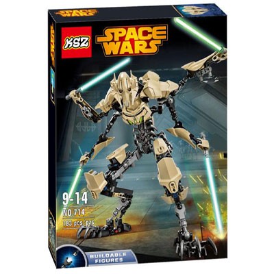 LEGO BRICK KSZ 714 STAR WARS GENERAL GRIEVOUS MEGA BLOCK ISI 183 PCS