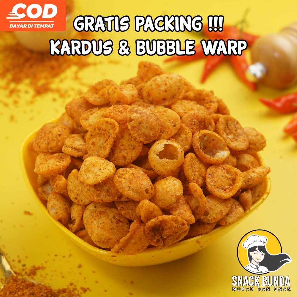 

cimol kering pedas 1/4 kg snack cemilan camilan makanan ringan kiloan
