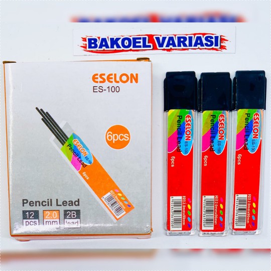 

Refill Isi Pensil Mekanik 2B ESELON Mechanical Pencil Lead ES 100 2.0m