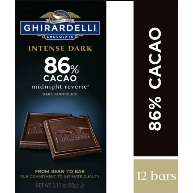 

Ghirardelli Chocolate Intense Dark - 86%/92% - Dark Chocolate (117.1 gram)