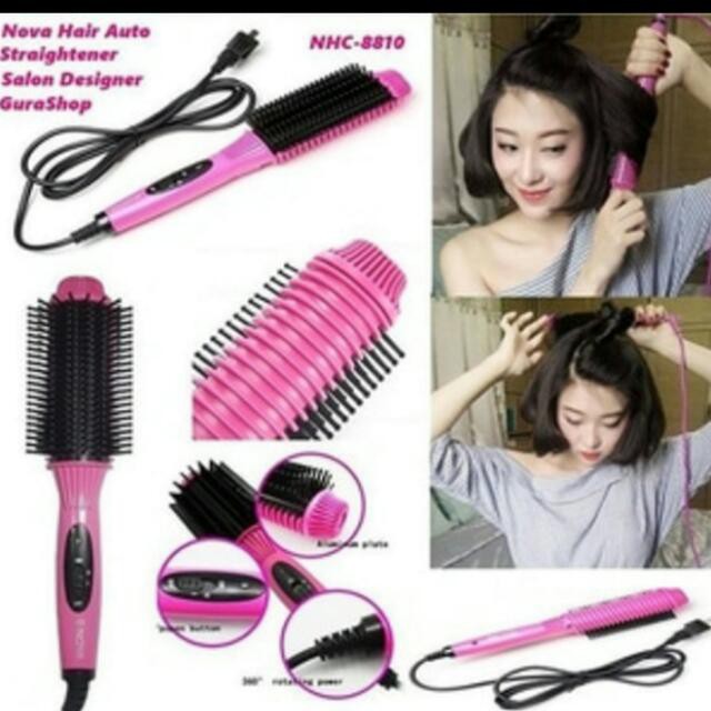 ALAT CATOK SISIR CATOKAN RAMBUT HAIR AUTO STRAIGHTENER PELURUS  AUTOMATIS ORIGINAL IMPORT VA84