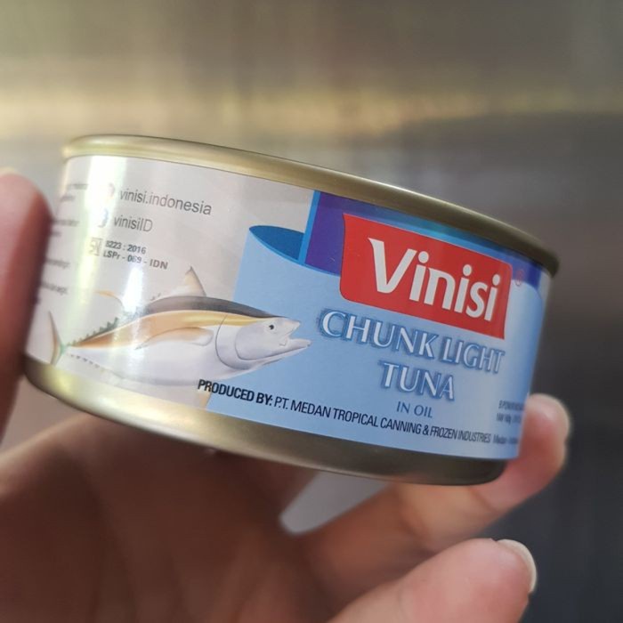 

f0fjhubfe00 Vinisi Chunk Light Tuna Tanpa Msg 160Gr - Ikan Tuna Kemasan Kaleng DsGk