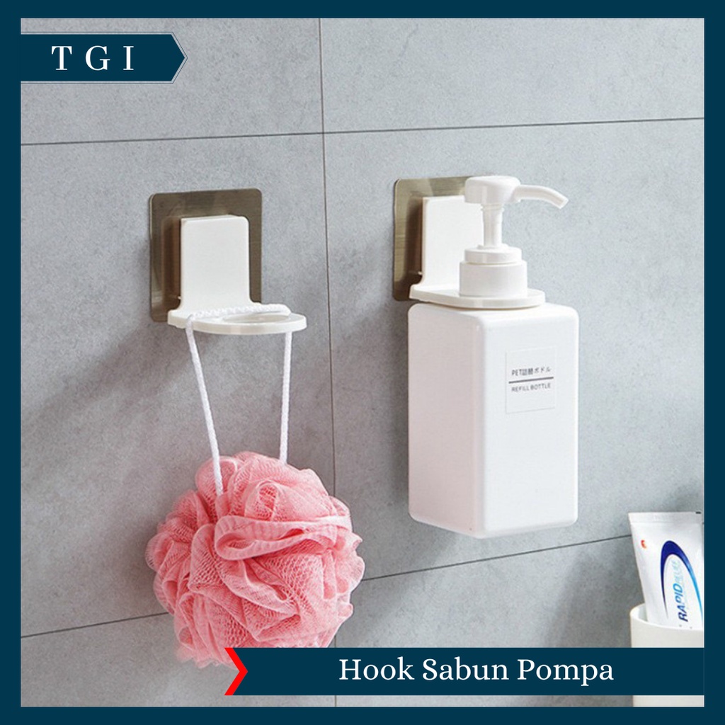 TGI - GANTUNGAN BOTOL SABUN SHAMPO DINDING KAMAR MANDI SERBAGUNA | HOLDER HOOK BOTOL SABUN MULTIFUNGSI | HOOK SABUN MANDI GANTUNGAN BOTOL SABUN SHAMPOO