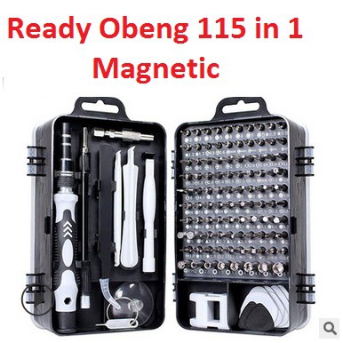 Obeng 115 in 1 Hp full set Obeng Service Komputer Laptop Hp Service  Obeng 115 in 1