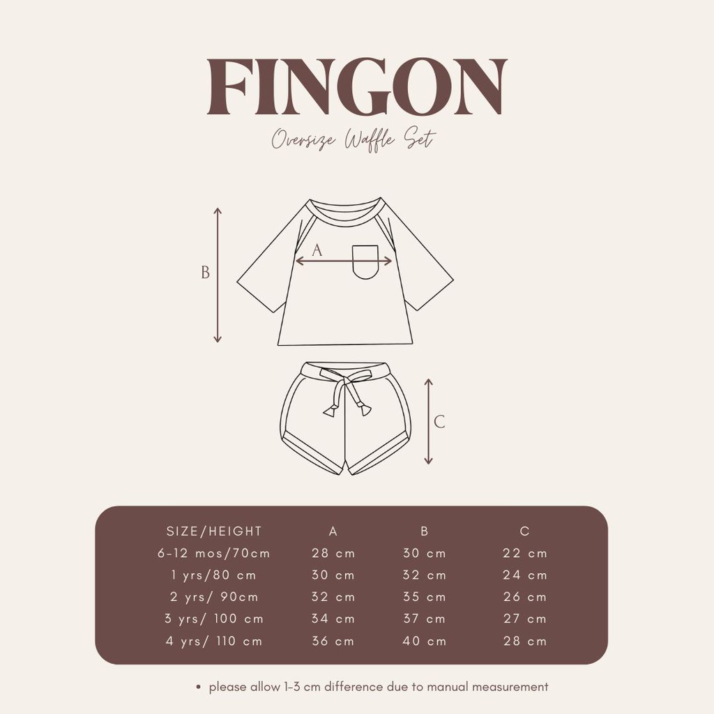 Bell &amp; Bo - Fingon Set / Setelan baju anak Unisex