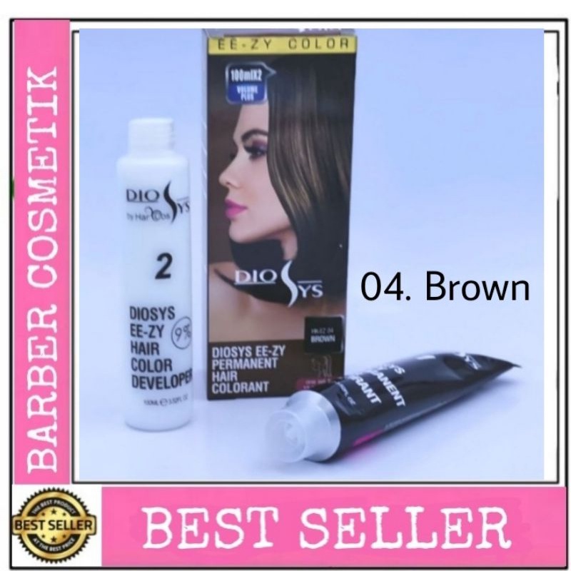 diosys cat rambut diosys hair color 04 Brown pewarna rambut diosys