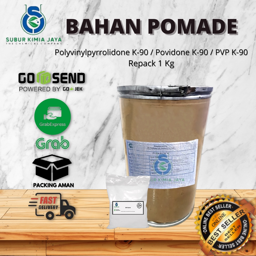 

PVP K90 / PVP K-90 / Bahan Pomade Waterbase 1000 gr Premium
