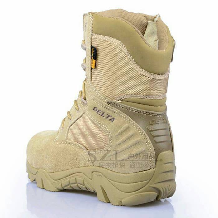 Super Promo! SEPATU BOOT / BOOTS DELTA 8 INCH GURUN / TAN Murah!