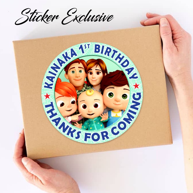 

50 STIKER / STICKER COCOMELON 2 UTK BAG / BENTO / SOUVENIR ULTAH ULANG TAHUN