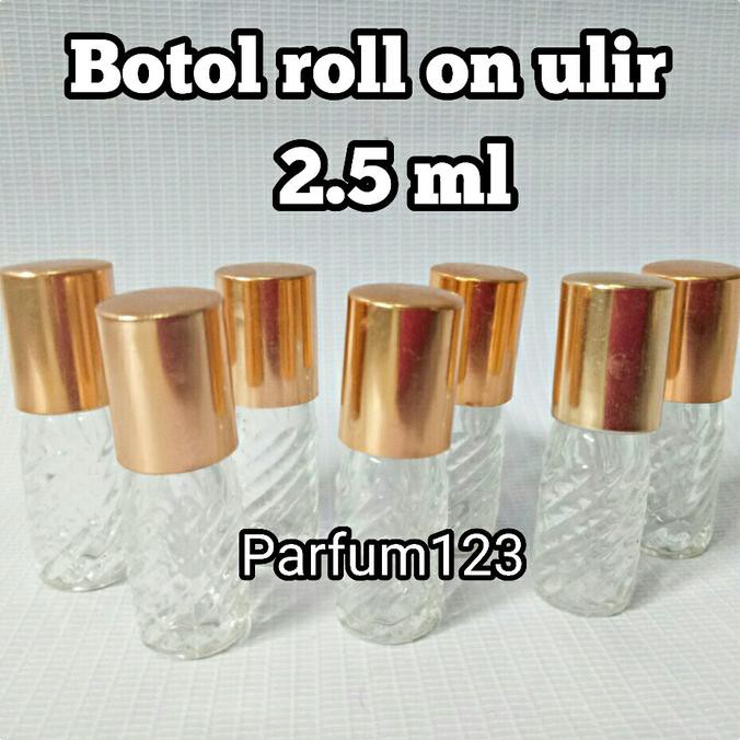 BOTOL ROLL ON ULIR 2.5ML - BOTOL KACA - BOTOL PARFUM REFILL