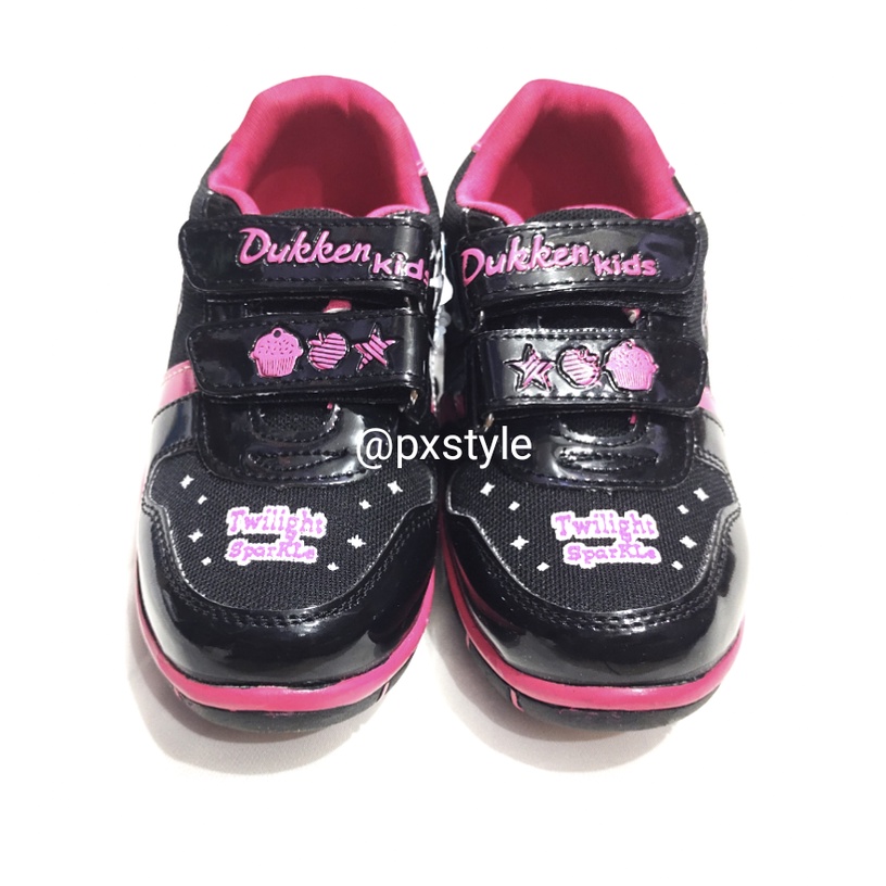 Sepatu Anak Little Pony Perempuan Duken/Sepatu Sekolah Hitam Anak Cewe Little Pony/Sepatu Little Pony