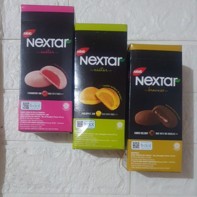 

Nabati NEXTAR Nastar All Varian 96 gram ( 1 pack isi 8 pcs)