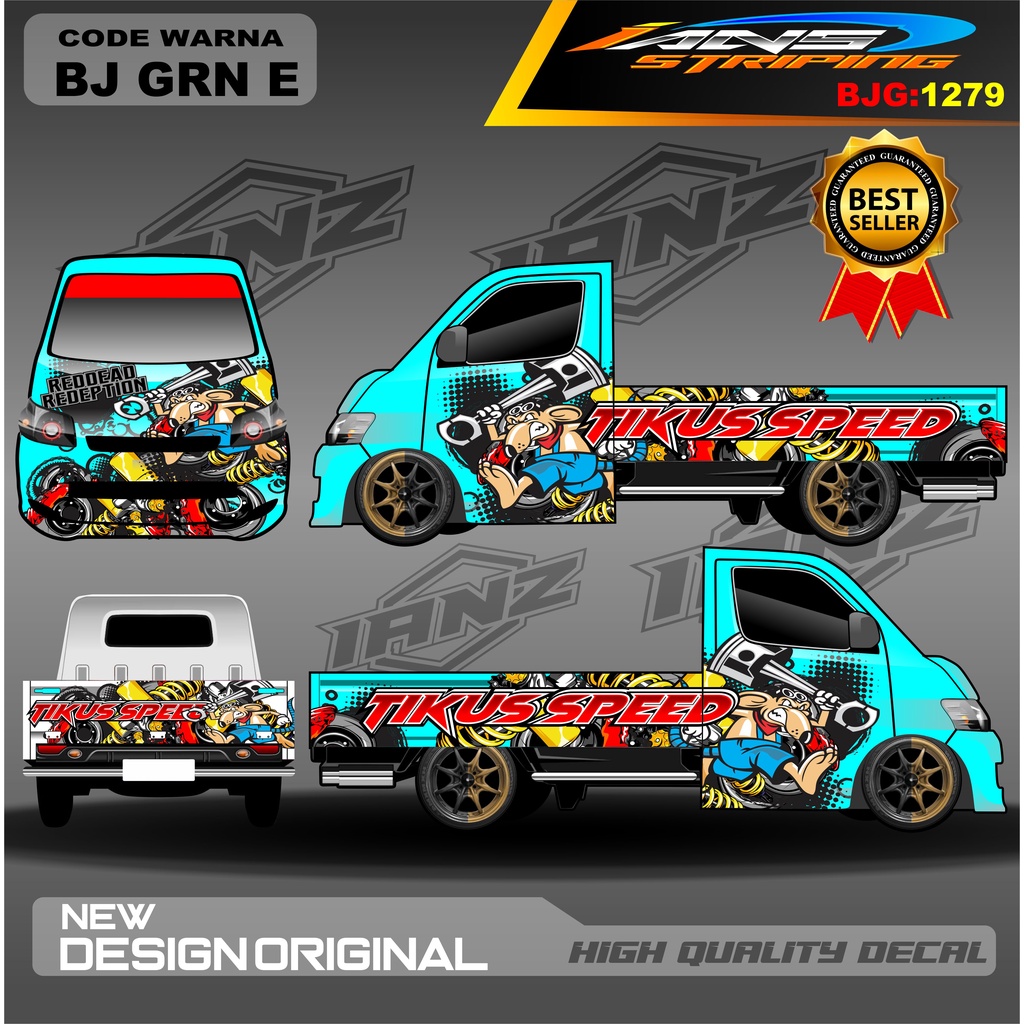 STIKER PICK UP GRANMAX CARRY L300 FULL BODY / DECAL STIKER GRANMAX FREE REQUEST / VARIASI STIKER FULL BODY / STIKER PICK UP / STICKER GRANMAX