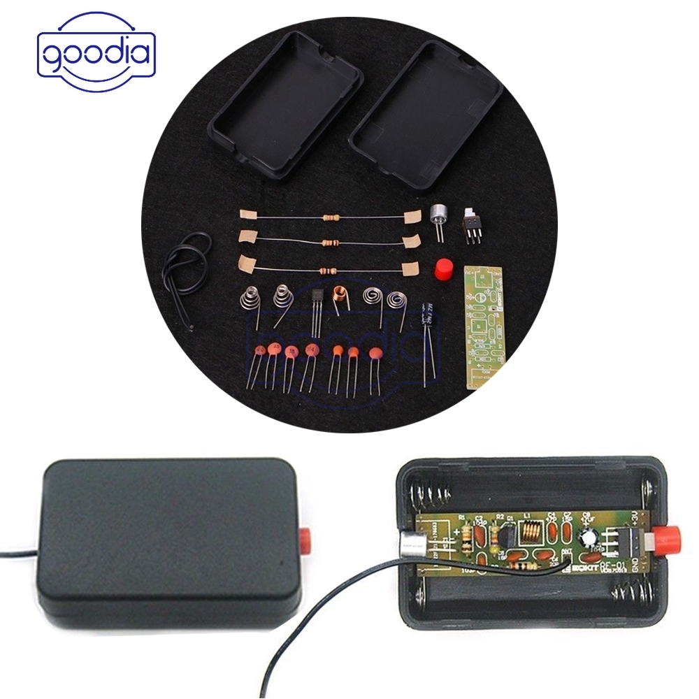 ✈【Fast/COD】✈70-110MHz Wireless FM Transmitter Frequency Modulation Microphone Elektronik 1.5V DIY Kits