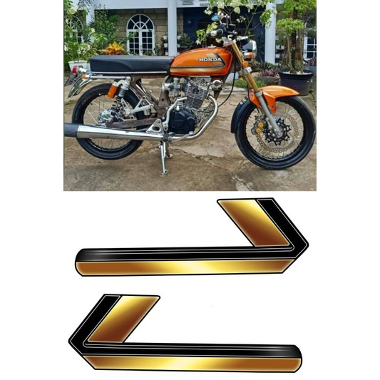 striping honda cb125 striping tangki honda cb125 polet honda cb125 strip honda cb125