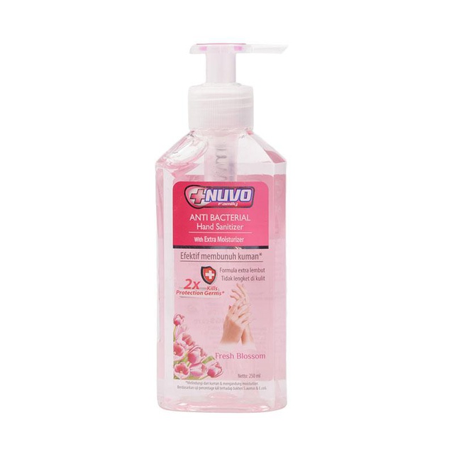 Nuvo Hand Sanitizer Merah Fresh Blossom Botol 250 ml